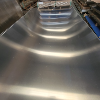 Plaque en alliage d'aluminium PE plat en argent Al 6061 T6